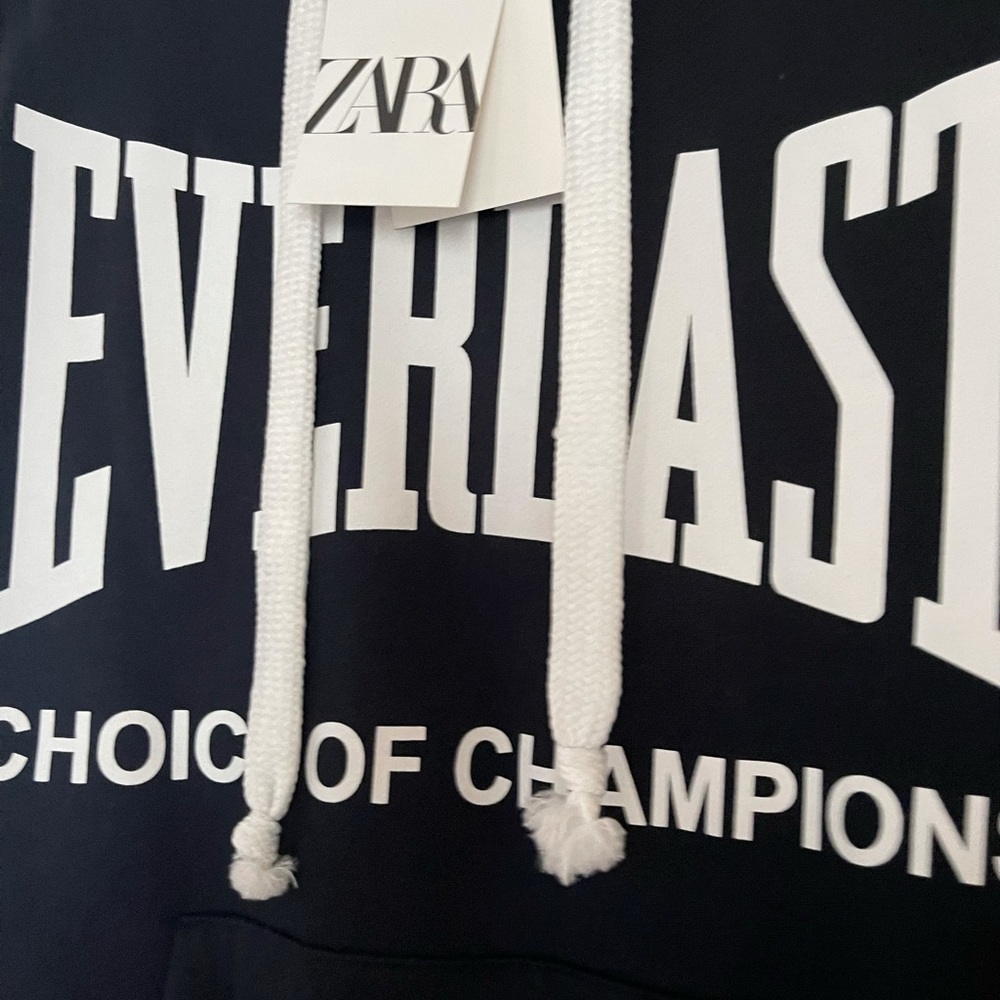 Oversize hoodie Zara Everlast size medium navy